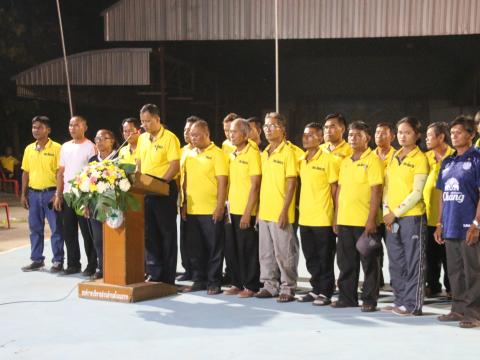 พิธีเปิดโครงการแข่งขันกีฬาฟุตซอลเยาวชนและประชาชนตำบลโนนขวาง