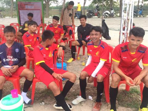 พิธีเปิดโครงการแข่งขันกีฬาฟุตซอลเยาวชนและประชาชนตำบลโนนขวาง